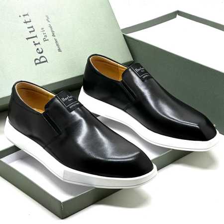 Berluti Leather Shoe Black