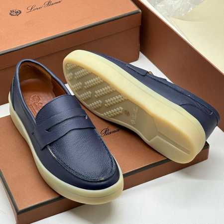 Loro Piana Loafers Navy Blue