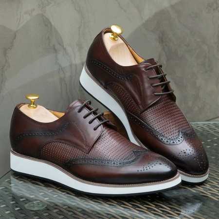 Berluti Lace Up Shoes Coffee Brown