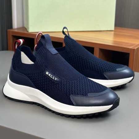 Bally Slip-On Sneakers Navy Blue