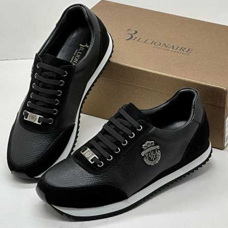 Billionaire Sneakers Leather Black