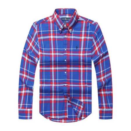 Prl Long Sleeve Checkered Shirt