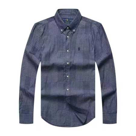 Prl Long Sleeve Checkered Shirt