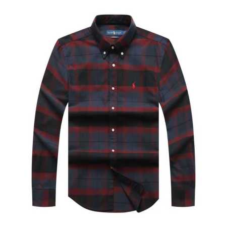Prl Long Sleeve Checkered Shirt