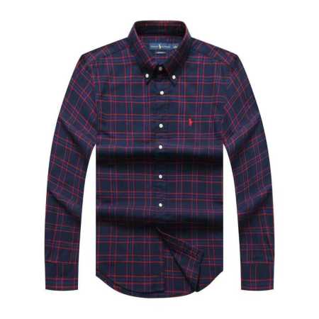 Prl Long Sleeve Checkered Shirt