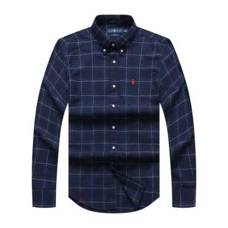 Prl Long Sleeve Checkered Shirt