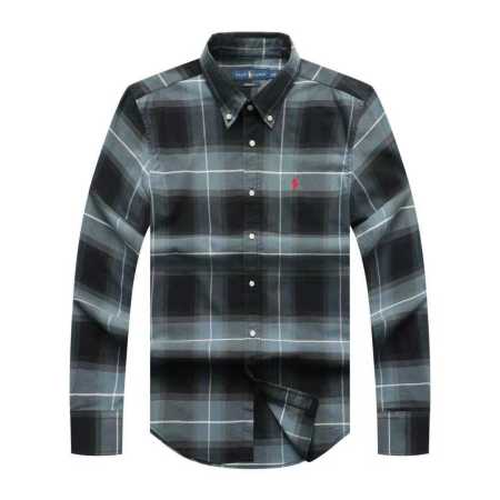 Prl Long Sleeve Checkered Shirt