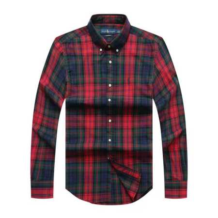 Prl Long Sleeve Checkered Shirt