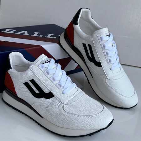 Bally Gismo Leather Sneakers White