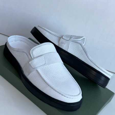 Berluti Leather Shoe Half Shoes White