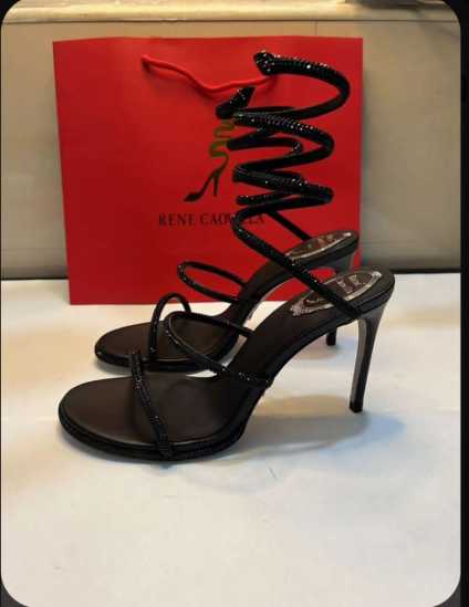 RENE Caovilla Spiral - BLACK