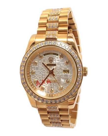 Rolex Exotic Crystal Day-Date Swiss Mechanism Gold