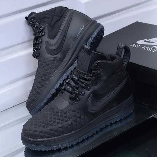 NIKE LUNAR FORCE 1 DUCKBOOT HIGH TOP Black