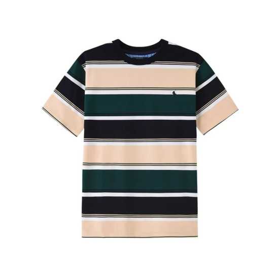 Prl Stripe Round Neck T-Shirt