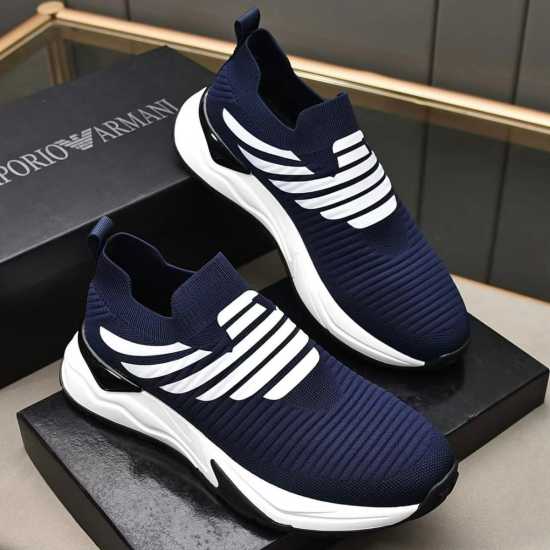 Emporior Armani Sneakers Navy Blue
