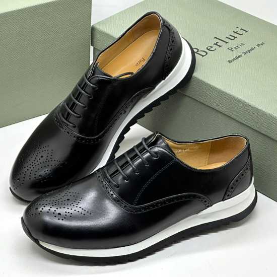 Berluti Brogue Lace Up Leather Shoe 
