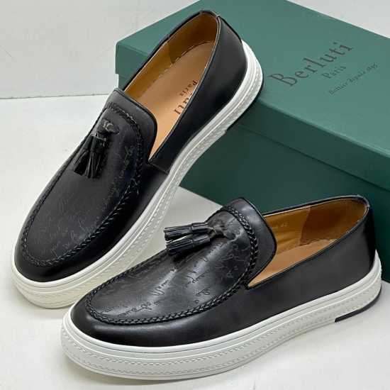 Berluti Design Leather Sneakers