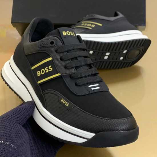 Hugo Boss Lace up Sneakers Black