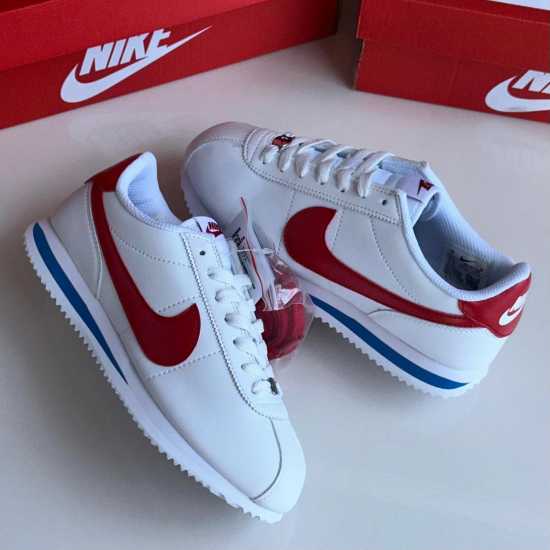 NIKE CORTEZ CLASSIC SNEAKERS - WHITE