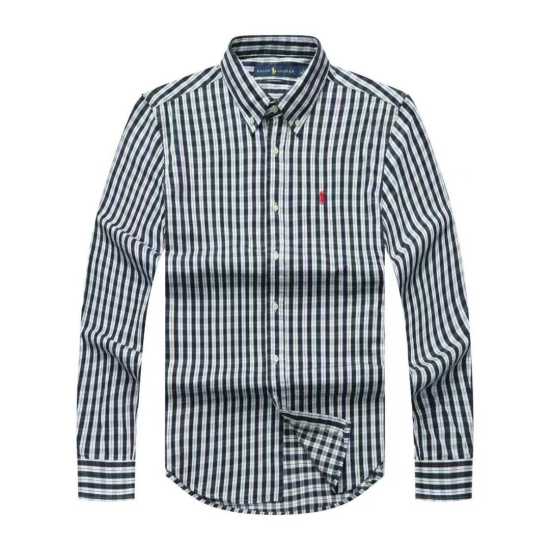 Prl Long Sleeve Checkered Shirt