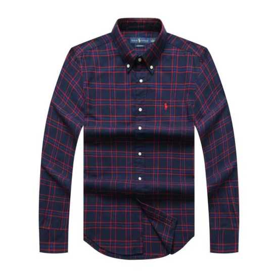 Prl Long Sleeve Checkered Shirt