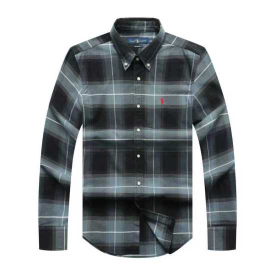 Prl Long Sleeve Checkered Shirt