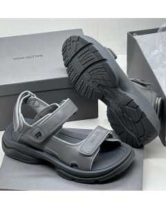 Balenciaga Leather Sandals Ash