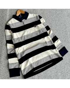TMH Long Sleeve Stripe Polo