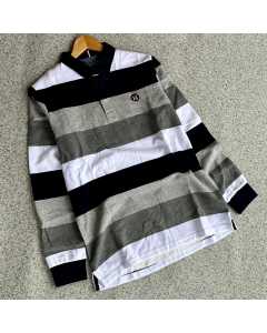 TMH Long Sleeve Stripe Polo