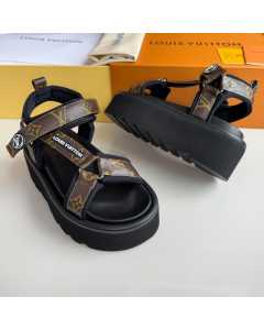 LV PLATFORM LUXURY SANDALS - MONOGRAM