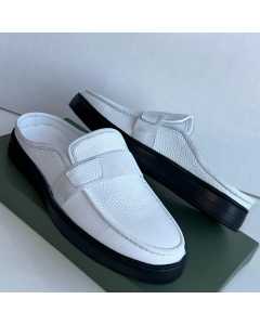 Berluti Leather Shoe Half Shoes White