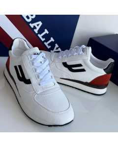 Bally Gismo Leather Sneakers White