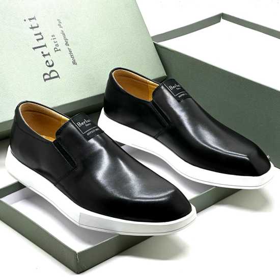 Berluti Leather Shoe Black