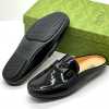 GG Wet-Look Half shoes Black