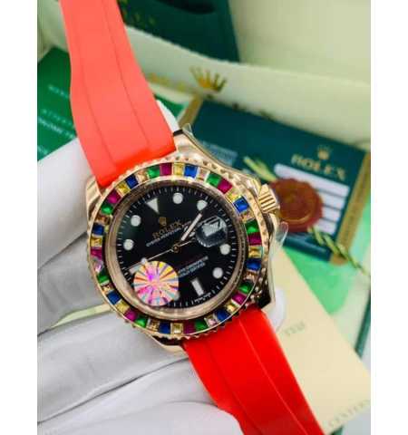 Rolex Rubber Wrist Watch