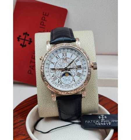 Patek Philippe Leather Wrist Watch
