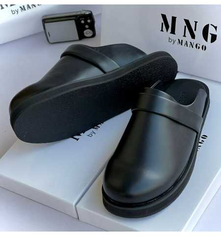 Mango MNG Half Shoe Black