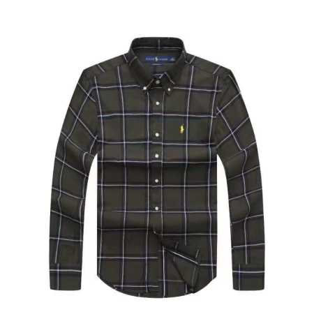 Prl Checkered Long Sleeve  Shirt