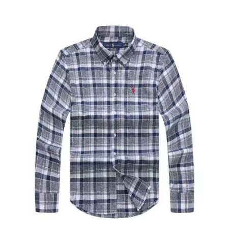 Prl Checkered Long Sleeve  Shirt
