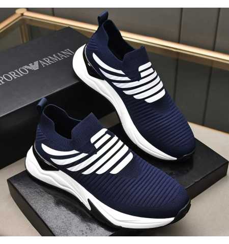 Emporior Armani Sneakers Navy Blue