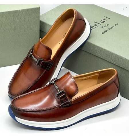 Berluti Leather Shoe Brown